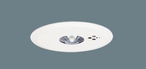 天井埋込型　LED（昼白色）　非常用照明器具　一般型（30分間）　リモコン自己点検機能付／埋込穴φ100　非常灯用ハロゲン電球13形1灯器具相当